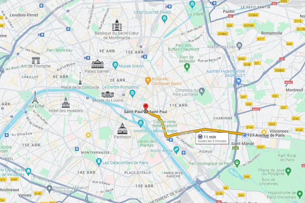 Superbe Appartement Terrasse 75M Paris Сен-Манде Экстерьер фото